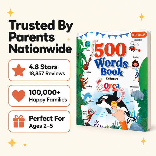 Trusted by parents nationwide — 4.8 stars, 100,000+ families, ages 2–5