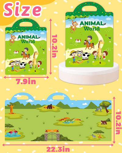 KiddoSpark Animal Sticker Book