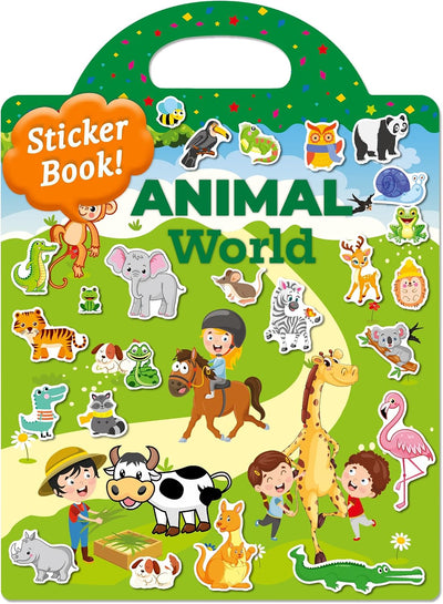 KiddoSpark Animal Sticker Book