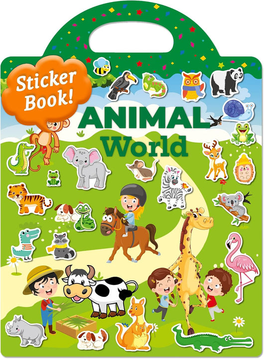 KiddoSpark Animal Sticker Book