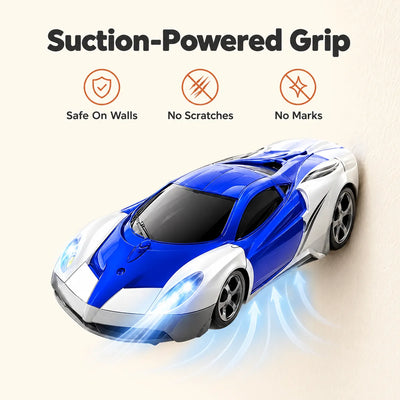 Suction-powered grip, safe on walls, no scratches, no marks